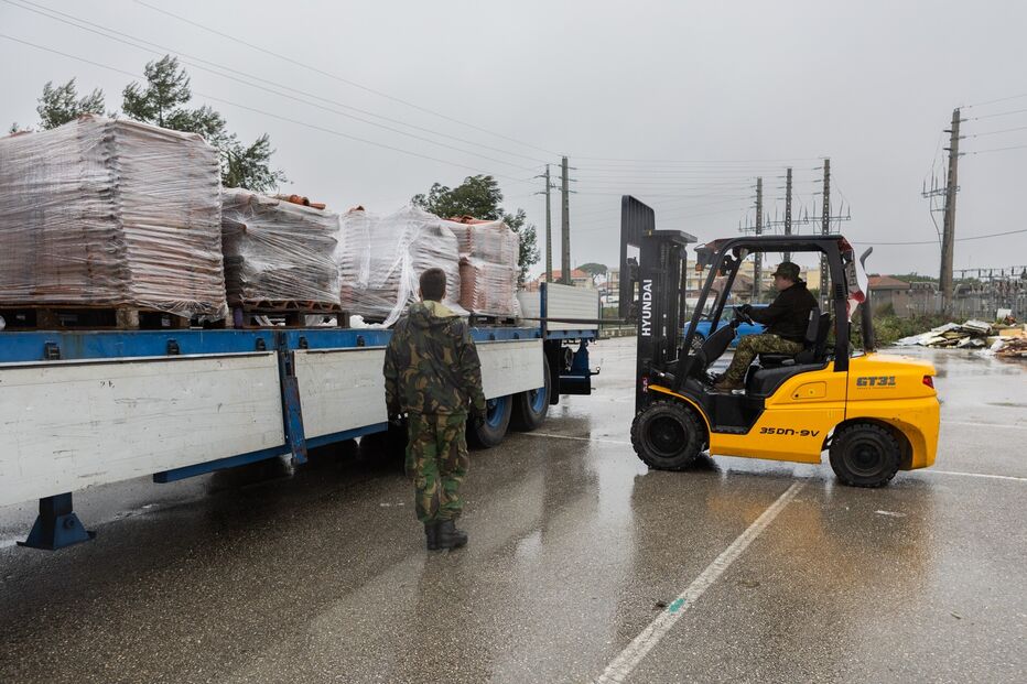 Força Aérea recolheu cerca de 130 toneladas de bens doados para apoiar zonas afetadas