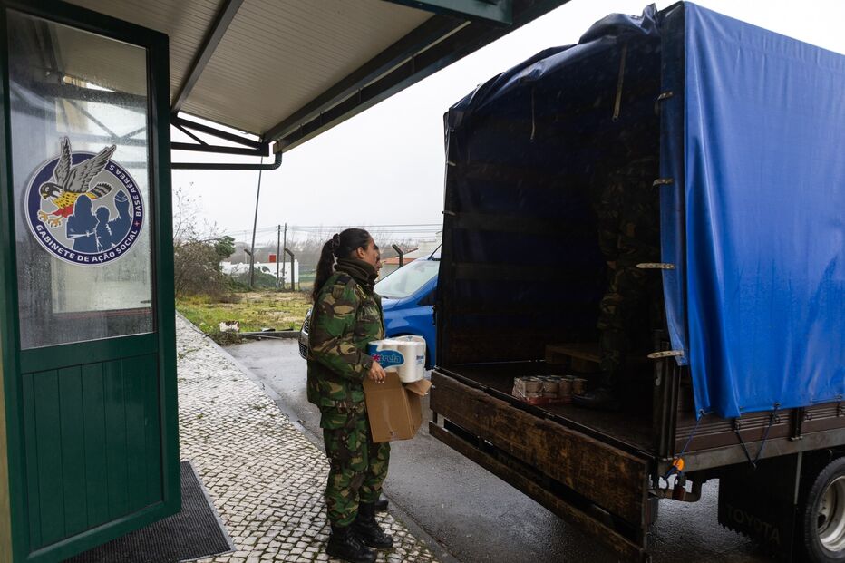 Força Aérea recolheu cerca de 130 toneladas de bens doados para apoiar zonas afetadas