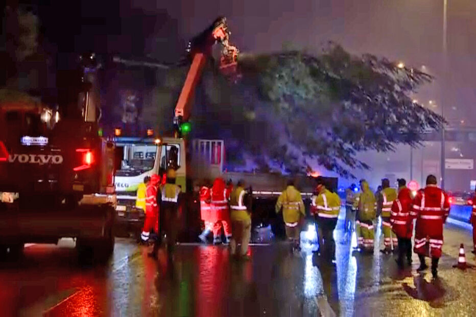 Trabalhos na A5 na noite de quarta-feira