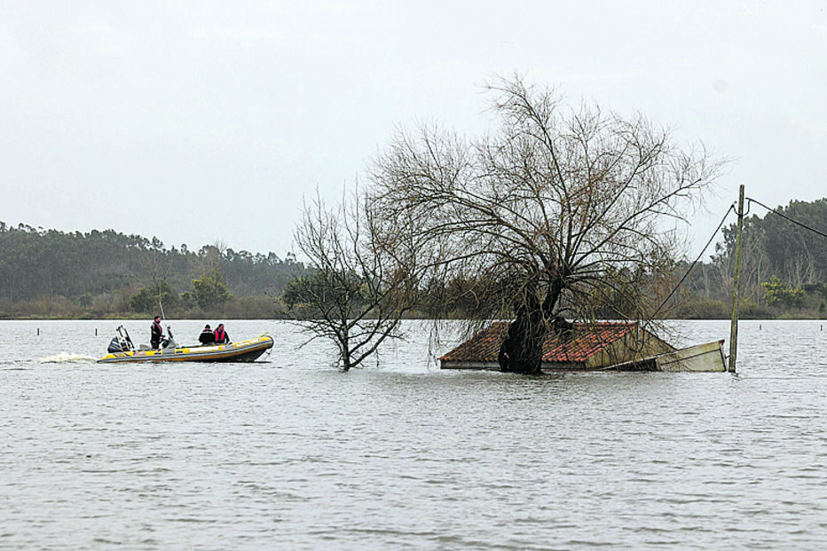 Cheias em Portugal: equipas de resgate em barcos auxiliam populações afetadas