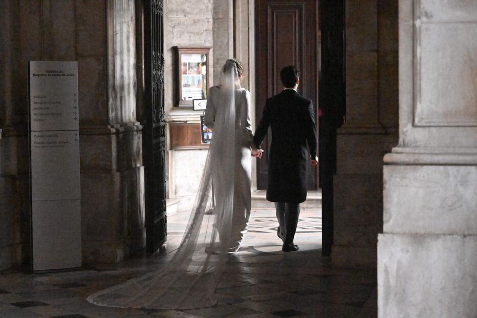 Casamento da princesa Leopoldina na Basílica da Estrela, em Lisboa