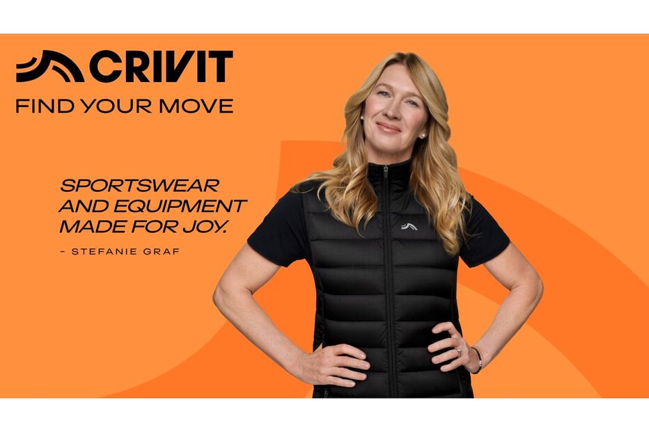 Stefanie Graf junta-se à CRIVIT para promover desporto e movimento
