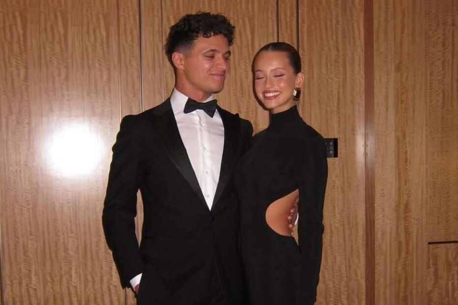 Margarida Corceiro e Lando Norris 