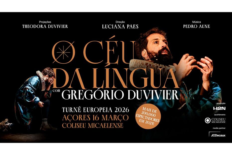 Gregório Duvivier em digressão europeia com a peça 