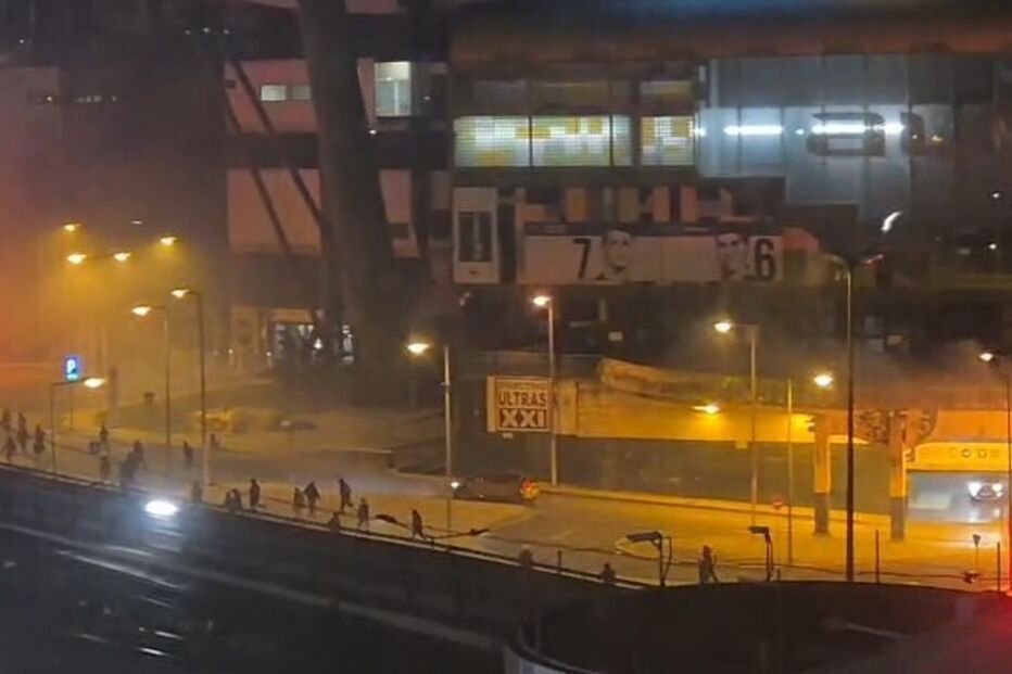 Sede da Juve Leo foi atacada por ultras do Benfica: novas imagens da grave rixa em Alvalade