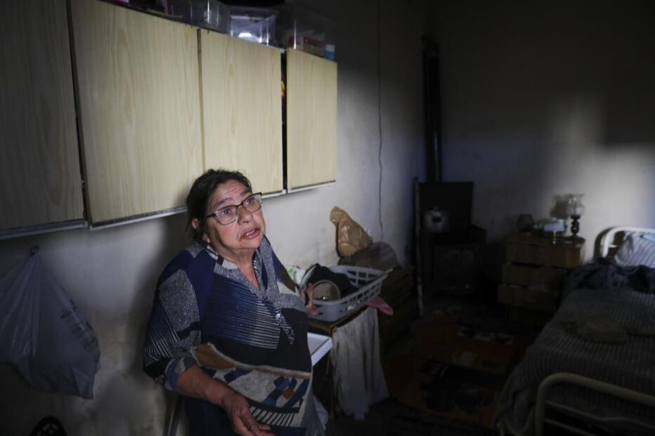 Madalena é uma das muitas pessoas afetadas pelo mau tempo em Leiria