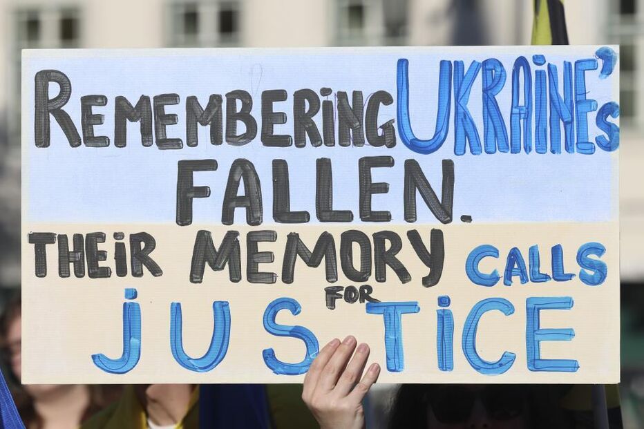 Ucranianos marcham em Lisboa