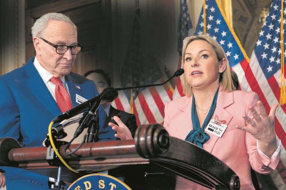 O senador Chuck Schumer e Dani Bensky, sobrevivente de Epstein, acusam Trump de esconder provas 