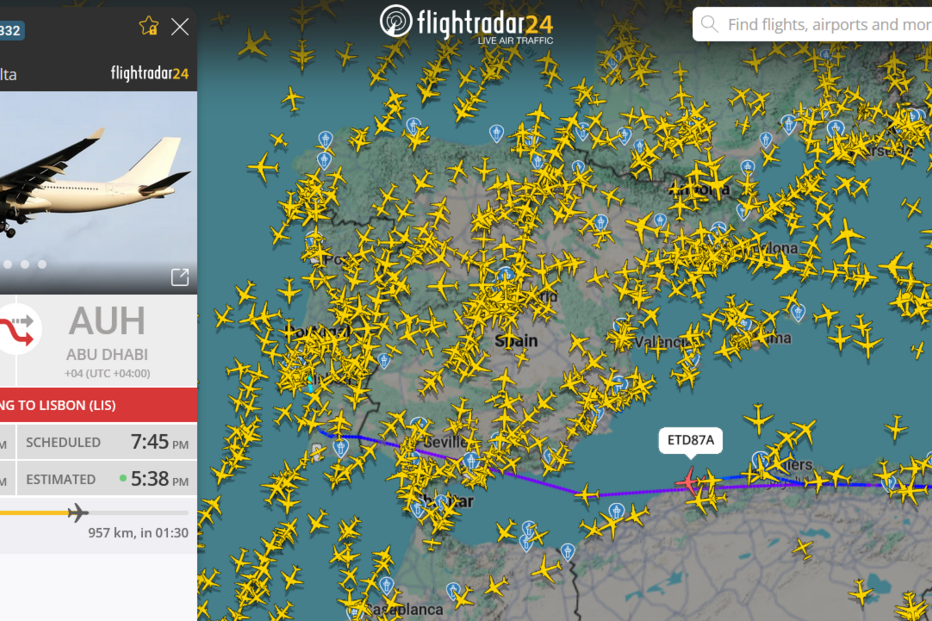 Voo Lisboa-Abu Dhabi diverte para Lisboa. Tensão no Médio Oriente como causa