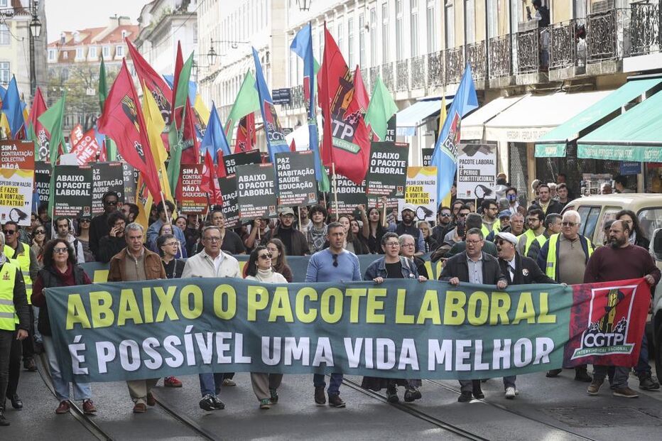 Milhares manifestaram-se em Lisboa contra o pacote laboral 