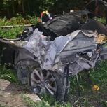 Despiste contra muro em Santarém