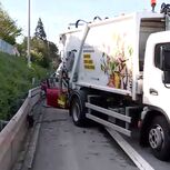 Acidente em cadeia com camião do lixo na A1 envolve 12 pessoas em Vila Nova de Gaia