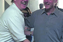 Trump  e Bill Clinton fotografados no US Open 2000.