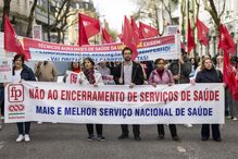 Protesto contra encerramento de serviços do SNS em Lisboa