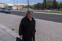 Marcelo Rebelo de Sousa e Luís Montenegro no velório de António Lobo Antunes, em Lisboa