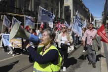Ação de luta dos trabalhadores da Administração Pública, convocada pela Frente Comum