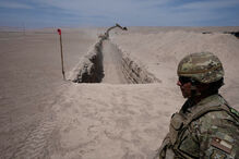 Construção de barreira na fronteira do Chile