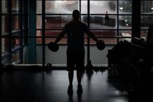 Francisco Montes durante o treino