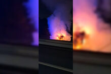 Acidente na A3 deixa carro em chamas na Trofa. Circulação está cortada