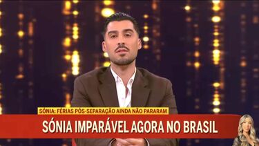 "Será que está uma quarta pessoa?": Léo Caeiro sobre viagem de Sónia Jesus ao Rio de Janeiro