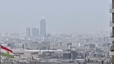 As imagens do incêndio após consulado dos Emirados Árabes Unidos em Arbil ser atingido por drone