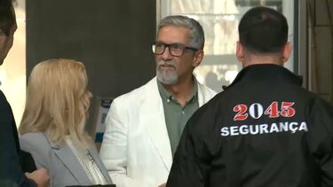 Nuno Homem de Sá em tribunal para primeira sessão do julgamento de violência doméstica contra Nádia Lopes