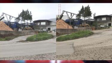 Fogo consumiu parte da cobertura de empresa de madeiras na Sertã