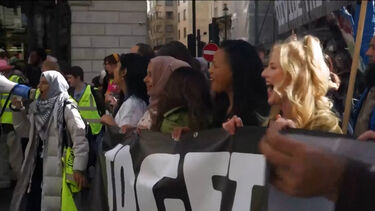 "No Kings": imagens mostram protesto contra a extrema-direita em Londres
