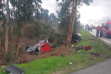 Colisão brutal mata idoso em Mangualde