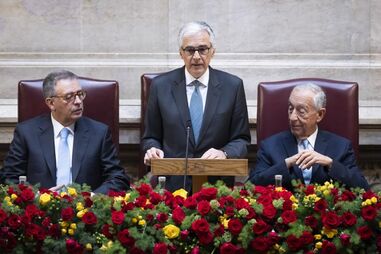 Aguiar Branco com António José Seguro e Marcelo Rebelo de Sousa na Assembleia da República