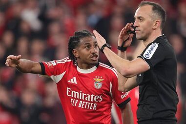 João Pinheiro durante o clássico na Luz entre Benfica e FC Porto