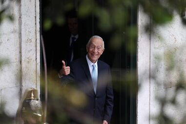 Marcelo Rebelo de Sousa no dia da tomada de posse de António José Seguro