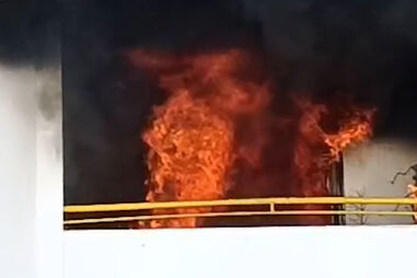 Incêndio em apartamento obriga à retirada de todos os moradores de prédio em Albufeira 