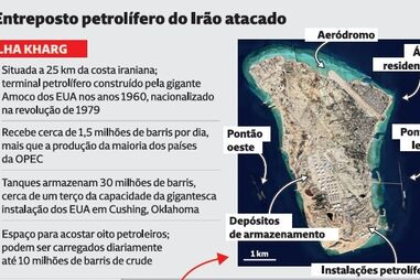 Entreposto pretolífero do Irão atacado pelos EUA