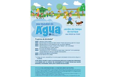 Celebrações do Dia Mundial da Água no Jardim de Campo de Ourique, com várias atividades