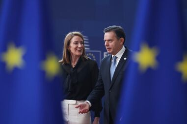 Roberta Metsola e Montenegro