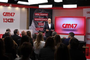 Carlos Rodrigues no arranque da 'Redação Aberta' no aniversário do Correio da Manhã