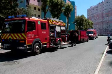 Incêndio deflagra em prédio de sete andares em Lisboa