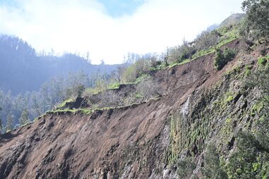 Família pode ser retirada de casa devido a grande derrocada na Madeira