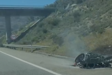 Um ferido em despiste de mota na A23