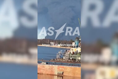 Imagens mostram ataques a portos petrolíferos em território russo