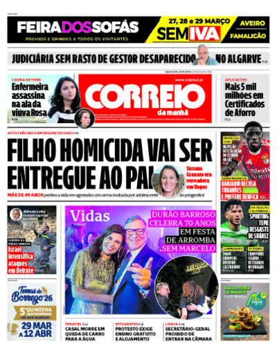 Capa do jornal