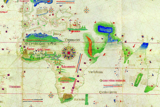 Mapa do "planisfério de Cantino"