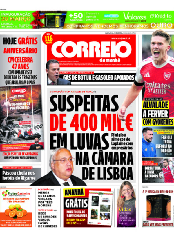 Capa do jornal