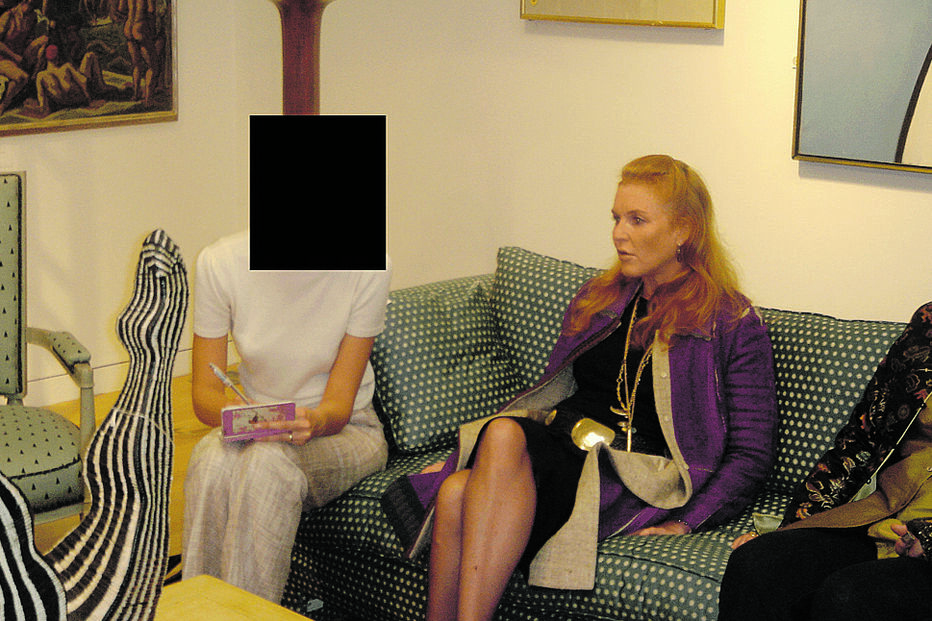 Sarah Ferguson, aqui numa foto divulgada pelo Departamento de Justiça dos EUA, trocou vários emails com Jeffrey Epstein