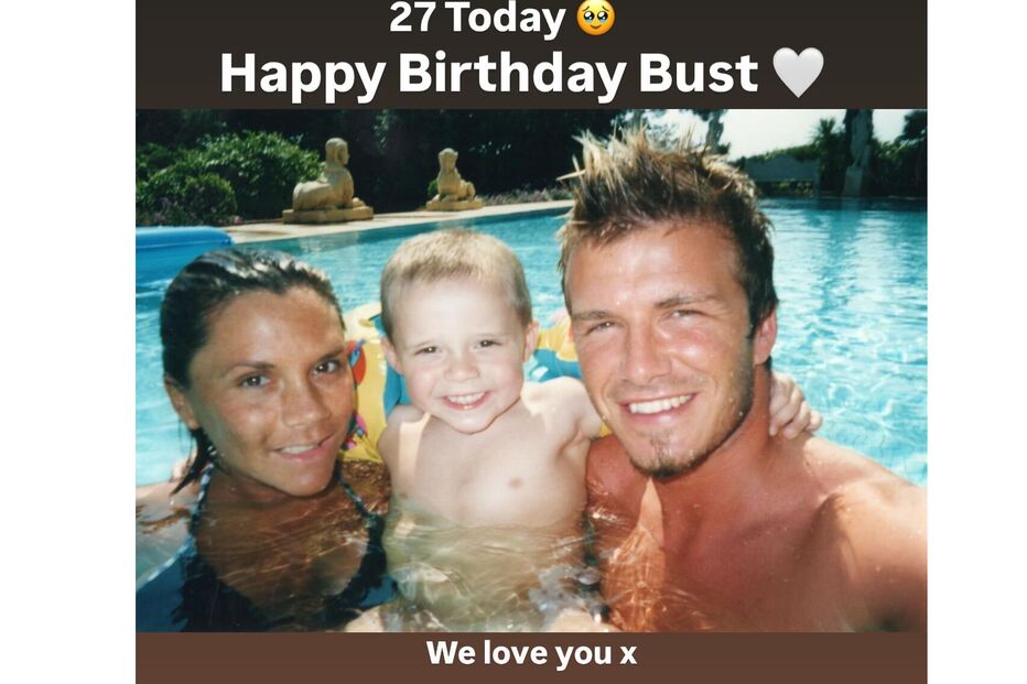 Victoria, David e Brooklyn Beckham