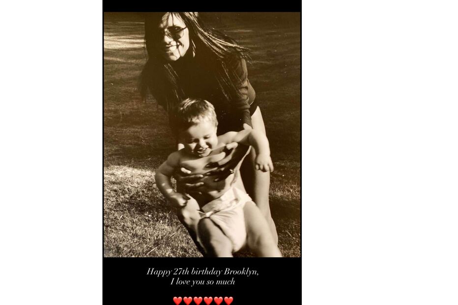 Victoria, David e Brooklyn Beckham