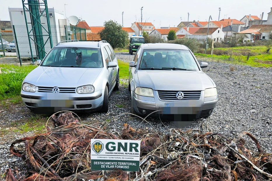 GNR deteve duas mulheres e apreendeu 548 quilos de cobre furtado em Almeida