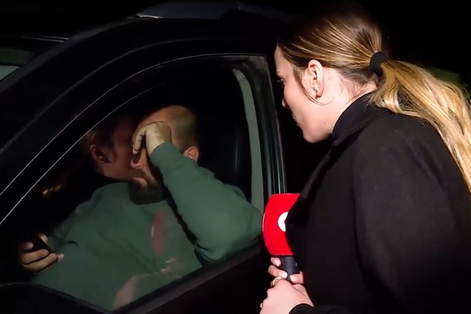 Equipa de reportagem do 'Doa a Quem Doer' confronta condutor que parecia vigiar os imigrantes e os jornalistas