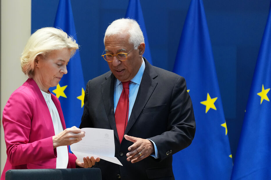 António Costa com Von der Leyen